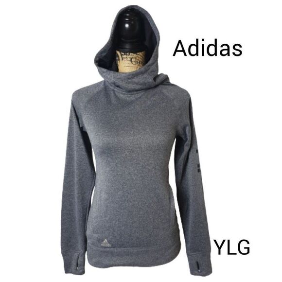 Adidas Girls Hoodie Ultimate Pullover Sweatshirt Large Hoodie NWOT - Picture 1 of 7
